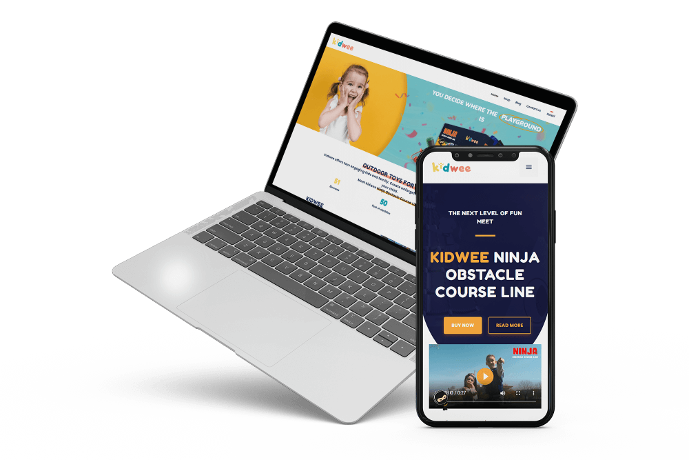 Strona internetowa kidwee realizacja GGSolutions